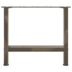 vidaXL Nohy konferenčného stolíka, prírodná oceľ, 2 ks, 50 x (42-43) cm, oceľ – Obrázok 5