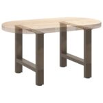 vidaXL Nohy konferenčného stolíka, prírodná oceľ, 2 ks, 50 x (42-43) cm, oceľ – Obrázok 8
