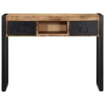 vidaXL Konzolový stolík 100x35x75 cm Masívne hrubé drevo Mango – Obrázok 2