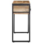 vidaXL Konzolový stolík 100x35x75 cm Masívne hrubé drevo Mango – Obrázok 4