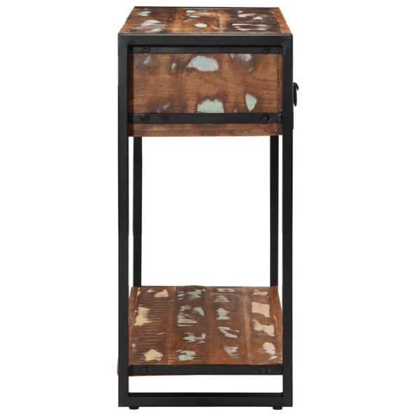 VidaXL Konzolový stolík Viacfarebný Rekultivované masívne drevo – Obrázok 4