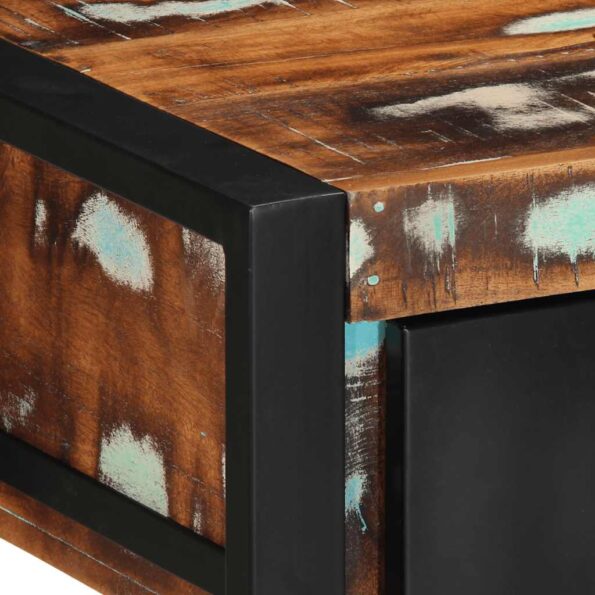 VidaXL Konzolový stolík Viacfarebný Rekultivované masívne drevo – Obrázok 6