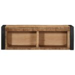 VidaXL TV skrinka 80x30x25 cm Masívne hrubé drevo Mango – Obrázok 2