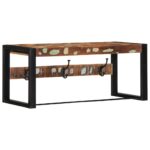 VidaXL Vešiak na kabáty Viacfarebný Rekultivované masívne drevo