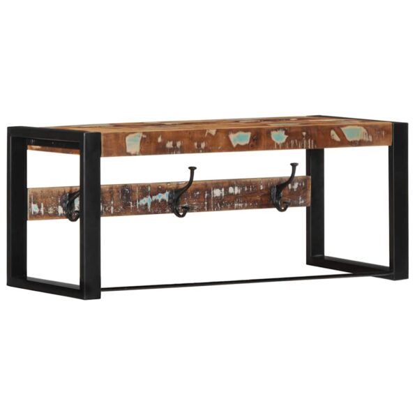 VidaXL Vešiak na kabáty Viacfarebný Rekultivované masívne drevo – Obrázok 11