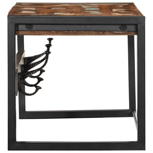 VidaXL Vešiak na kabáty Viacfarebný Rekultivované masívne drevo – Obrázok 3