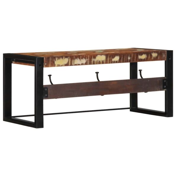 VidaXL Vešiak na kabáty Viacfarebný Rekultivované masívne drevo – Obrázok 4