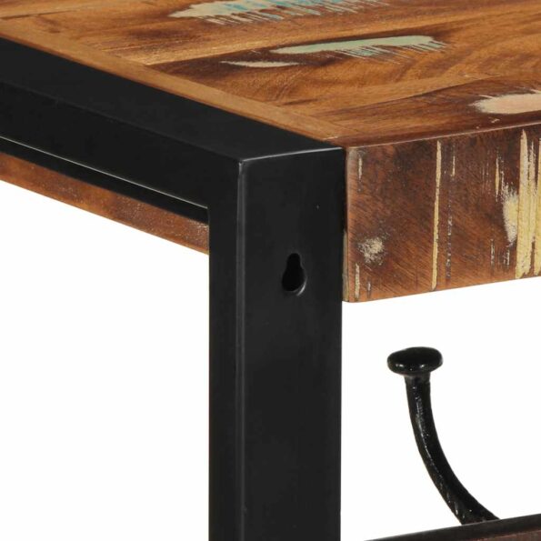 VidaXL Vešiak na kabáty Viacfarebný Rekultivované masívne drevo – Obrázok 7