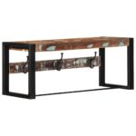 VidaXL Vešiak na kabáty Viacfarebný Rekultivované masívne drevo – Obrázok 10