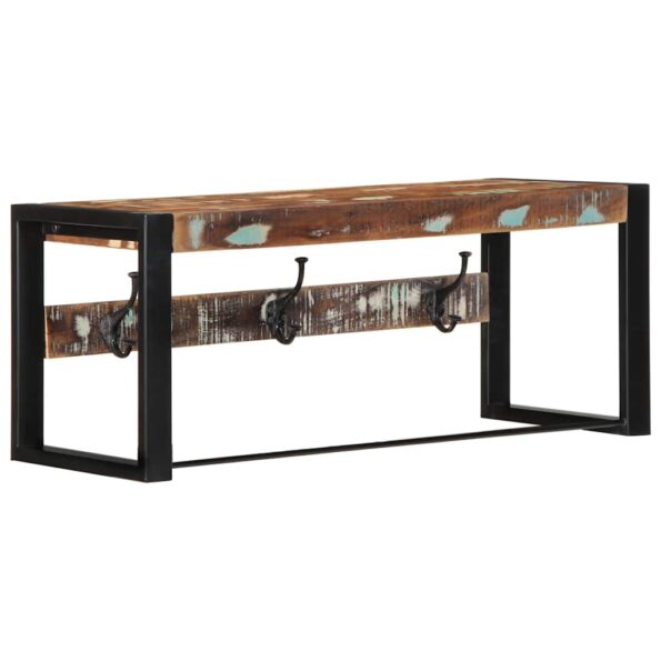 VidaXL Vešiak na kabáty Viacfarebný Rekultivované masívne drevo – Obrázok 10