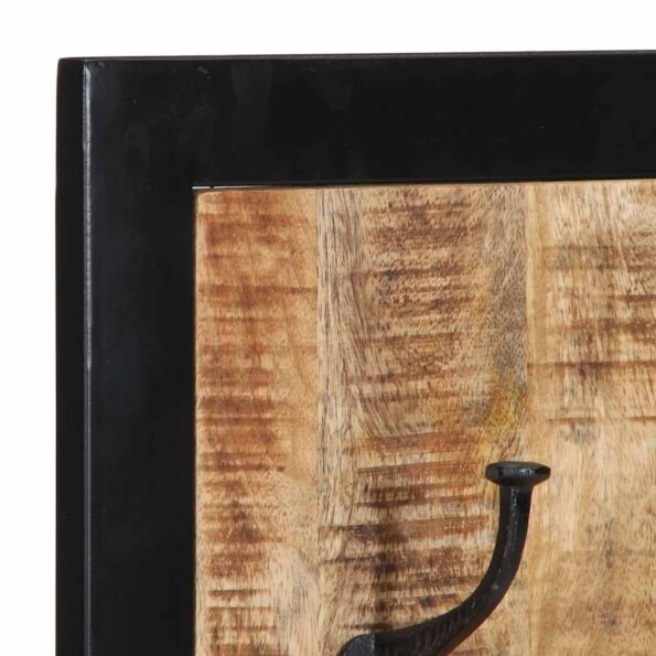 vidaXL Vešiak na kabáty 40x2x80 cm Masívne hrubé drevo Mango – Obrázok 5