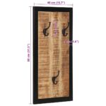 vidaXL Vešiak na kabáty 40x2x80 cm Masívne hrubé drevo Mango – Obrázok 9