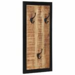 vidaXL Vešiak na kabáty 40x2x80 cm Masívne hrubé drevo Mango – Obrázok 10