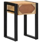 VidaXL Príručný stolík 35x35x50 cm Masívne hrubé drevo Mango – Obrázok 5