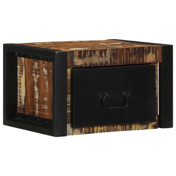 vidaXL Nočné skrinky 2 ks Viacfarebné Rekultivované masívne drevo – Obrázok 2