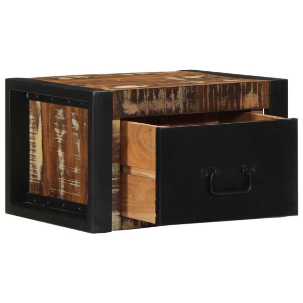 vidaXL Nočné skrinky 2 ks Viacfarebné Rekultivované masívne drevo – Obrázok 3