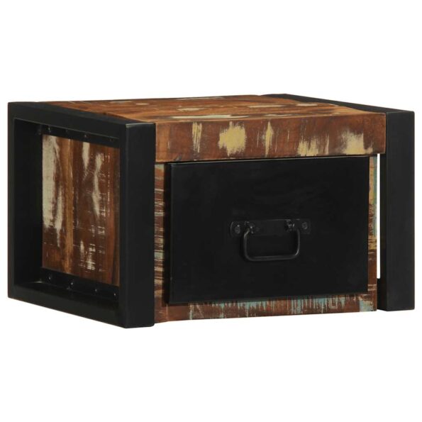 vidaXL Nočné skrinky 2 ks Viacfarebné Rekultivované masívne drevo – Obrázok 5