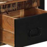 vidaXL Nočné skrinky 2 ks Viacfarebné Rekultivované masívne drevo – Obrázok 10