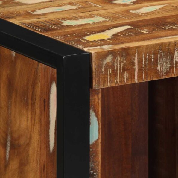 vidaXL Nočné skrinky 2 ks Viacfarebné Rekultivované masívne drevo – Obrázok 8