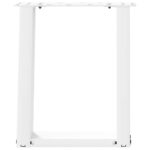vidaXL Nohy konferenčného stolíka v tvare U 2 ks Biela 38x(42-43) cm – Obrázok 5