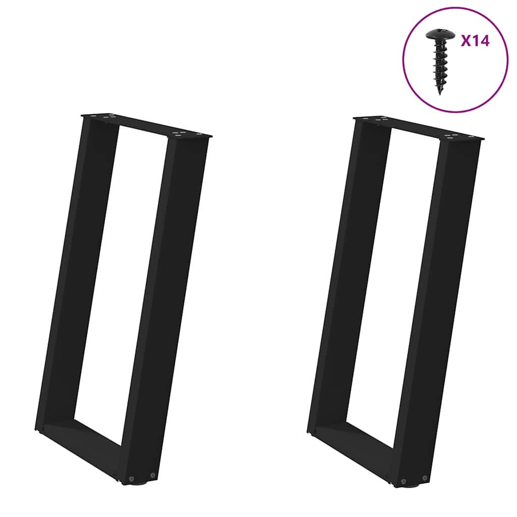 VXL8721158314444_a_en_hd_1.jpg vidaXL Nohy k jedálenskému stolu v tvare U, 2 ks, čierne, 50 x (72-73) cm, oceľové – Obrázok 1