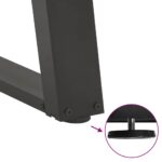 vidaXL Nohy jedálenského stola v tvare U 2 ks Antracit 50x(72-73) cm – Obrázok 9