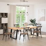 vidaXL Nohy k jedálenskému stolu v tvare U, 2 ks, čierne, 90 x (72-73) cm, oceľové – Obrázok 3
