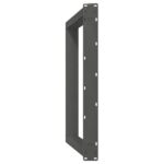 vidaXL Nohy jedálenského stola v tvare U 2 ks Antracit 90x(72-73) cm – Obrázok 7