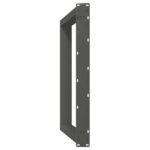 vidaXL Nohy k jedálenskému stolu v tvare U, 2 ks, antracitové, 100 x (72-73) cm, oceľ – Obrázok 7