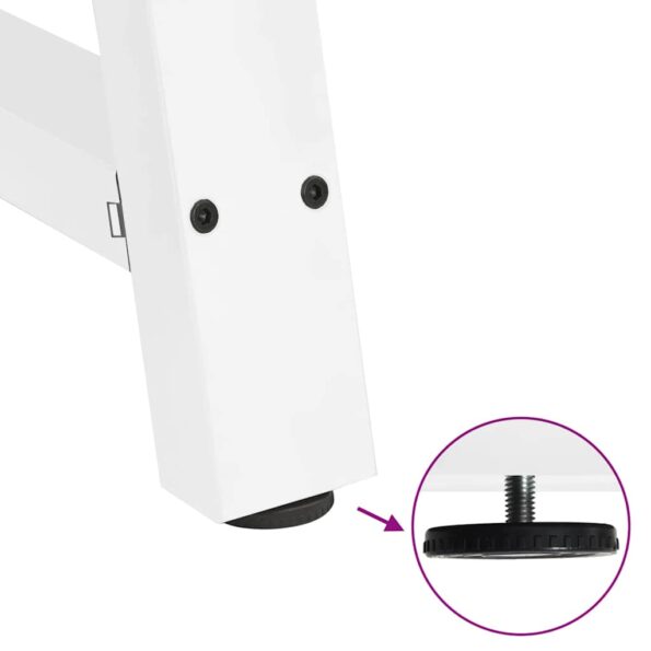 vidaXL Nohy konferenčného stolíka A-Shaped 2 ks Biela 70x(30-31) cm – Obrázok 9