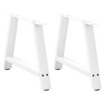 vidaXL Nohy konferenčného stolíka A-Shaped 2 ks Biela 60x(42-43) cm