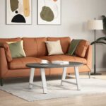 vidaXL Nohy konferenčného stolíka A-Shaped 2 ks Biela 60x(42-43) cm – Obrázok 2