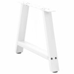 vidaXL Nohy konferenčného stolíka A-Shaped 2 ks Biela 60x(42-43) cm – Obrázok 4