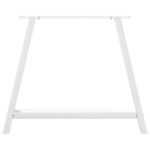 vidaXL Nohy konferenčného stolíka A-Shaped 2 ks Biela 100x(72-73) cm – Obrázok 5