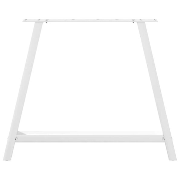 vidaXL Nohy konferenčného stolíka A-Shaped 2 ks Biela 100x(72-73) cm – Obrázok 5