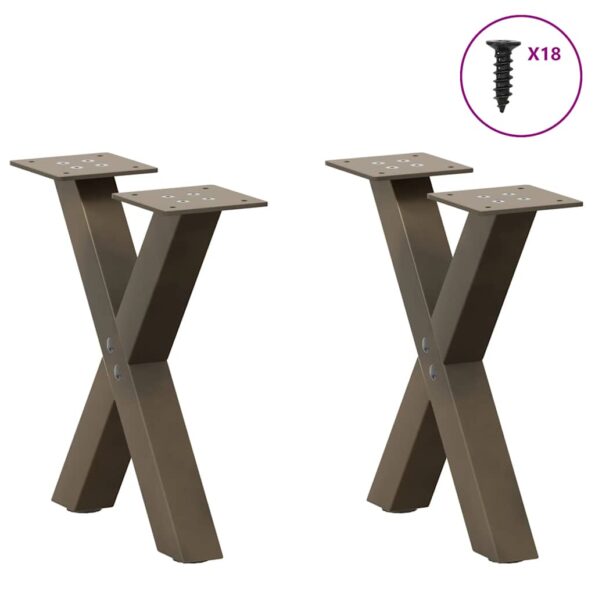 VXL8721158315311_g_en_hd_2.jpg VidaXL Nohy konferenčného stolíka v tvare X 2 ks 30x(30-31) cm oceľ – Obrázok 3