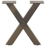 VidaXL Nohy konferenčného stolíka v tvare X 2 ks 30x(30-31) cm oceľ – Obrázok 4