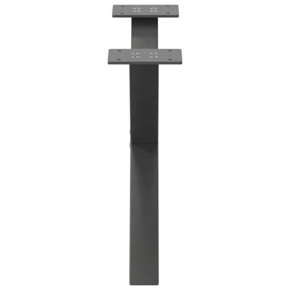 vidaXL Nohy konferenčného stolíka X-Shaped 2 ks Antracit 60x(30-31) cm – Obrázok 5