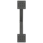 vidaXL Nohy konferenčného stolíka X-Shaped 2 ks Antracit 60x(30-31) cm – Obrázok 6