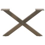 vidaXL Nohy konferenčného stolíka v tvare X, 2 ks, prírodná oceľ, 60 x (30-31) cm, oceľ – Obrázok 4