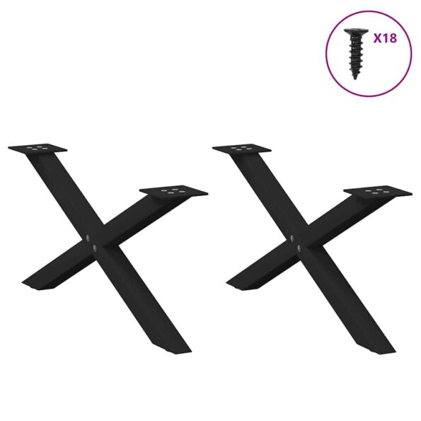 VXL8721158315441_g_en_hd_2.jpg vidaXL Nohy konferenčného stolíka X-Shaped 2 ks Čierna 70x(30-31) cm – Obrázok 3