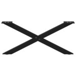 vidaXL Nohy konferenčného stolíka X-Shaped 2 ks Čierna 70x(30-31) cm – Obrázok 5