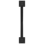 vidaXL Nohy konferenčného stolíka X-Shaped 2 ks Čierna 70x(30-31) cm – Obrázok 7