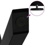 vidaXL Nohy konferenčného stolíka X-Shaped 2 ks Čierna 70x(30-31) cm – Obrázok 9
