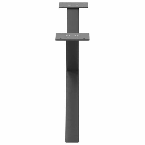 vidaXL Nohy konferenčného stolíka X-Shaped 2 ks Antracit 70x(30-31) cm – Obrázok 6