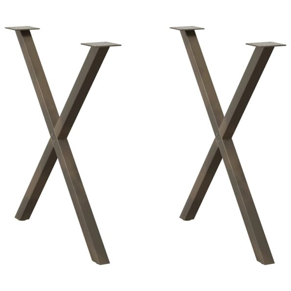 VXL8721158315793_a_en_hd_1.jpg vidaXL Nohy jedálenského stola v tvare X 2 ks 70x(72-73) cm oceľ – Obrázok 1