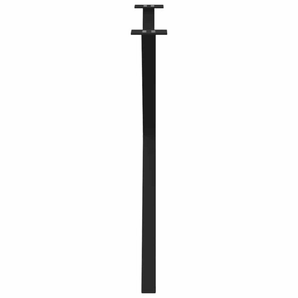 vidaXL Nohy jedálenského stola X-Shaped 2 ks Čierna 90x(72-73) cm Oceľ – Obrázok 6