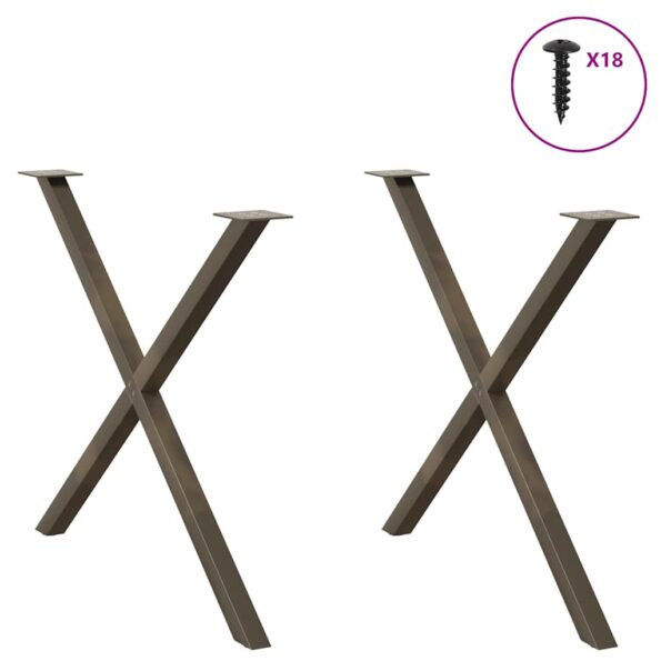 VXL8721158315878_g_en_hd_2.jpg vidaXL Nohy jedálenského stola v tvare X 2 ks 90x(72-73) cm oceľ – Obrázok 3