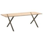 vidaXL Nohy jedálenského stola v tvare X 2 ks 90x(72-73) cm oceľ – Obrázok 8