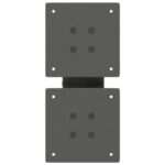 vidaXL Nohy konferenčného stolíka X-Shaped 2 ks Antracit 30x(30-31) cm – Obrázok 7